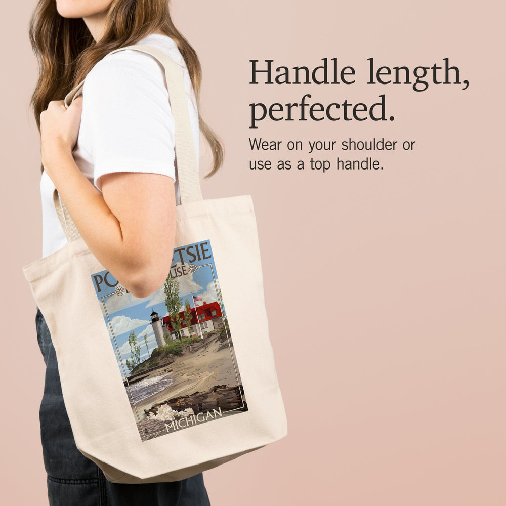 Point Betsie Lighthouse, Michigan, Tote Bag Totes Lantern Press 