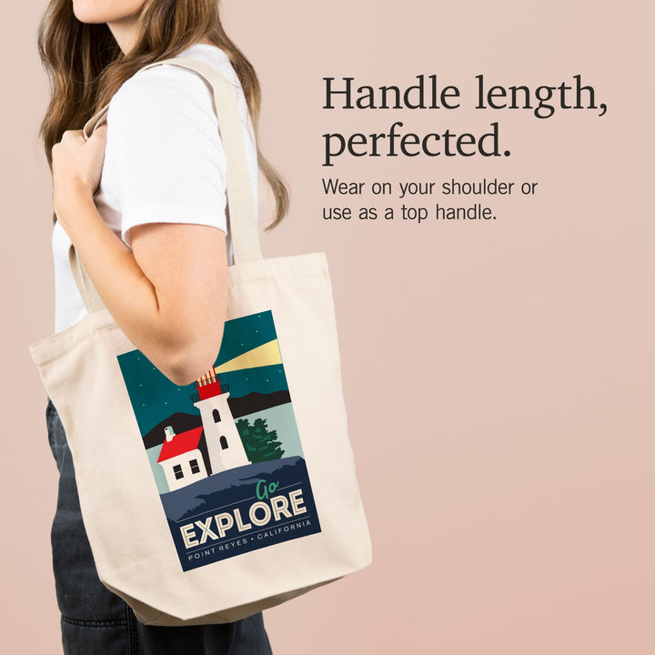 Point Reyes, California, Go Explore, Tote Bag Totes Lantern Press 