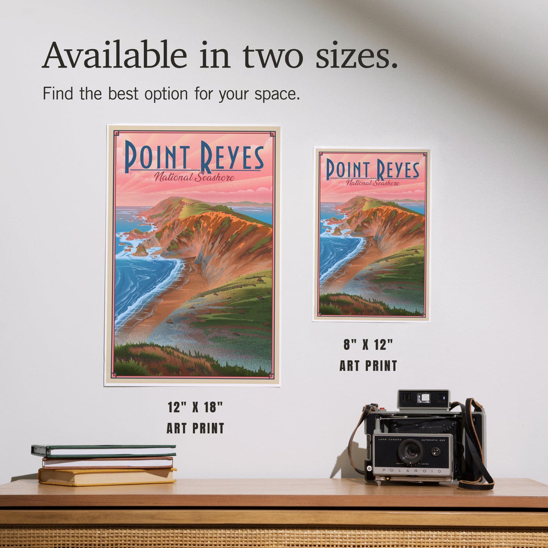 Point Reyes National Seashore, California, Lithograph, Art & Giclee Prints Art Lantern Press 