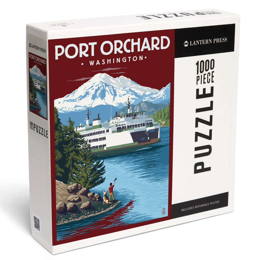 Port Orchard, Washington, Ferry Scene, Jigsaw Puzzle Puzzle Lantern Press 