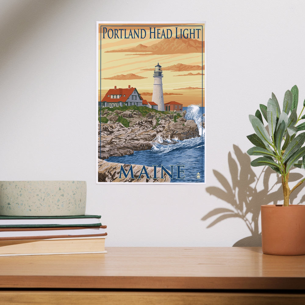 Portland, Maine, Portland Head Light, Art & Giclee Prints Art Lantern Press 