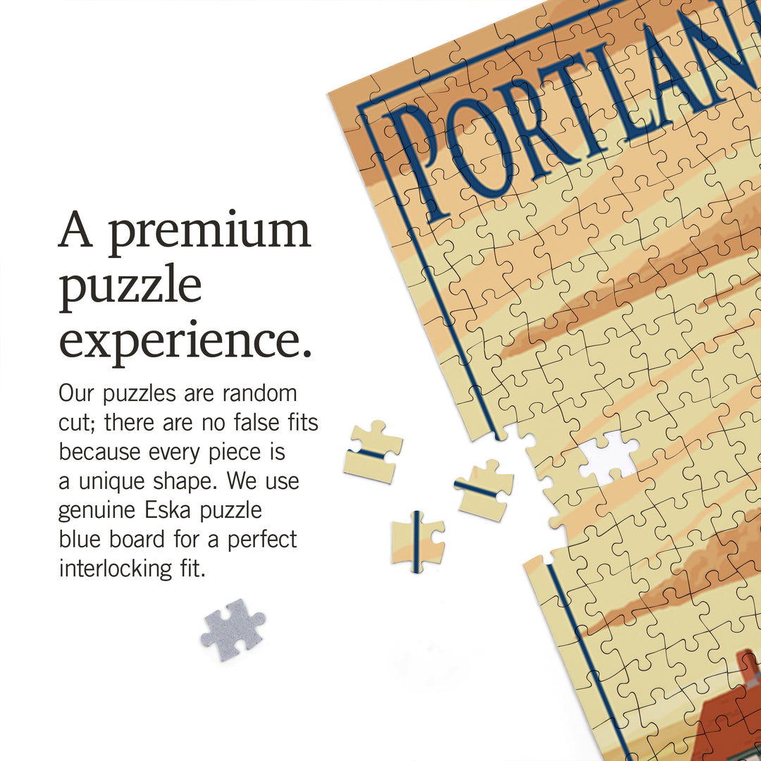 Portland, Maine, Portland Head Light, Jigsaw Puzzle Puzzle Lantern Press 