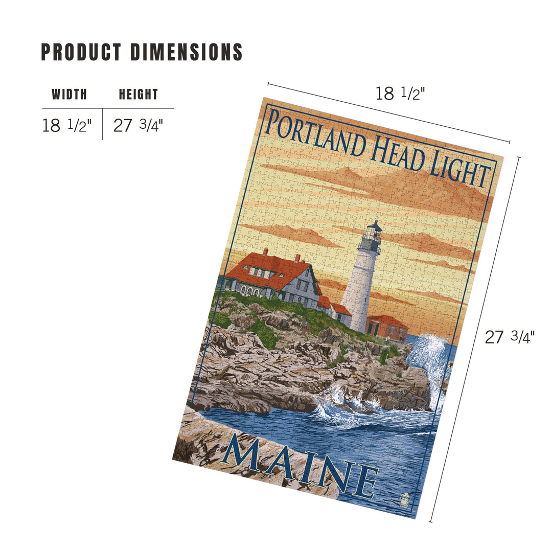 Portland, Maine, Portland Head Light, Jigsaw Puzzle Puzzle Lantern Press 