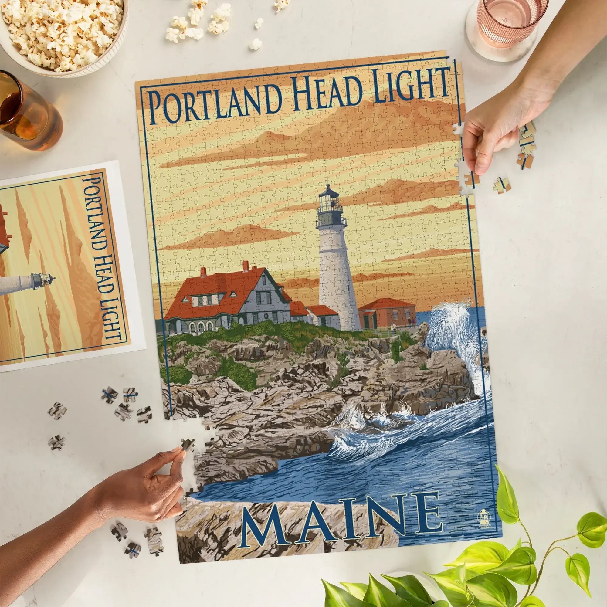 Portland, Maine, Portland Head Light, 1000 piece jigsaw puzzle