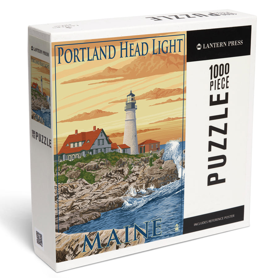 Portland, Maine, Portland Head Light, Jigsaw Puzzle Puzzle Lantern Press 