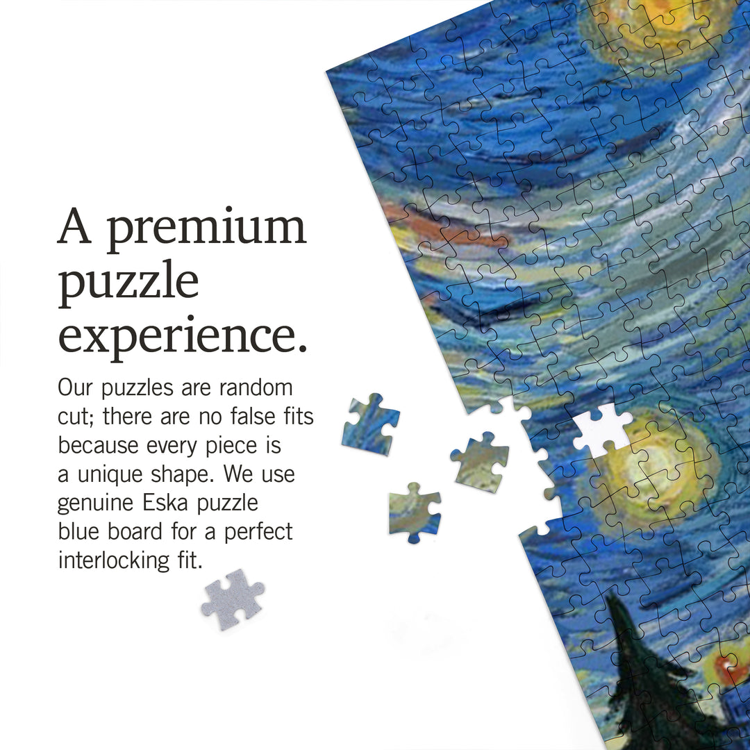 Portland, Oregon, Starry Night City Series, Jigsaw Puzzle Puzzle Lantern Press 