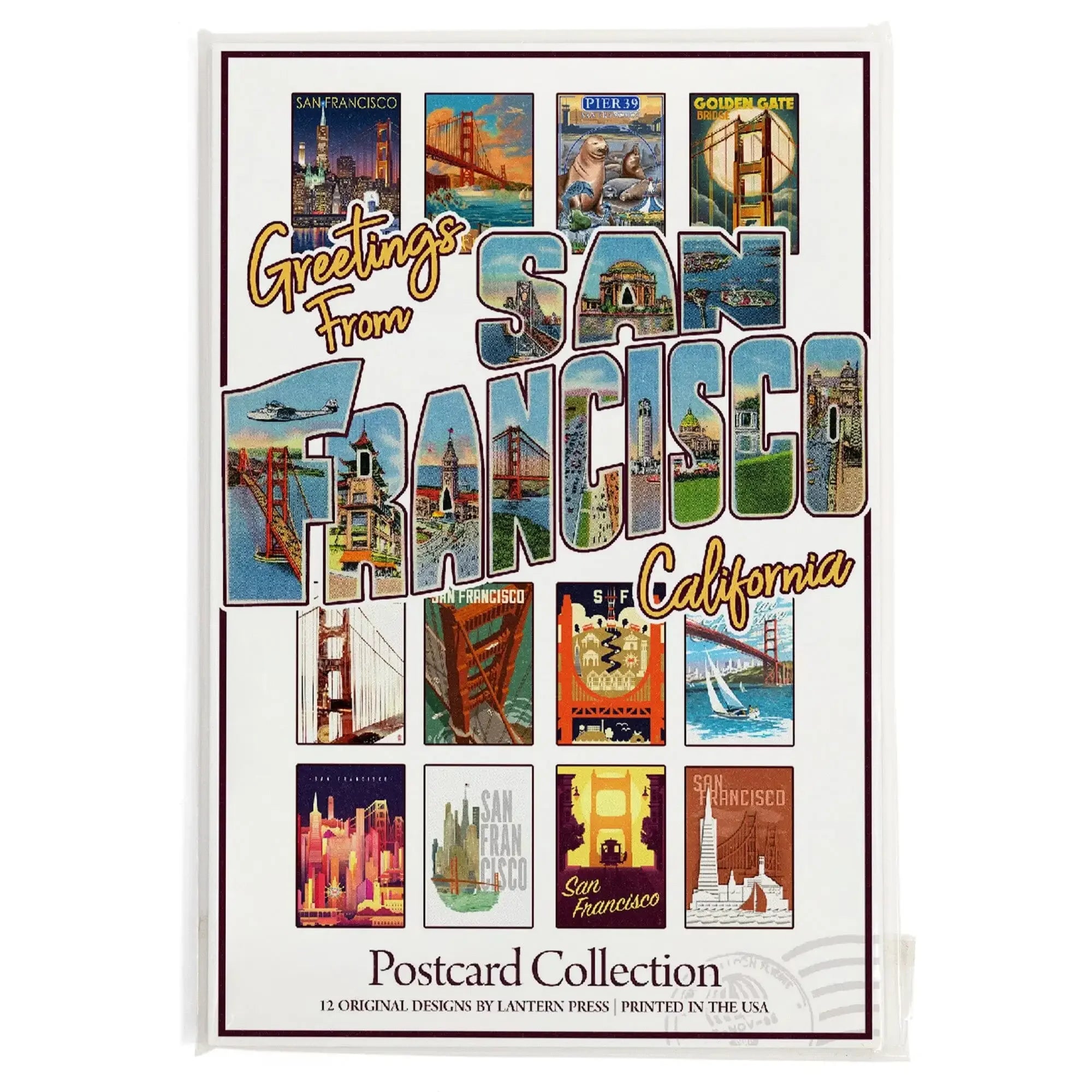 Postcards, San Francisco Greetings California Set, Golden Gate