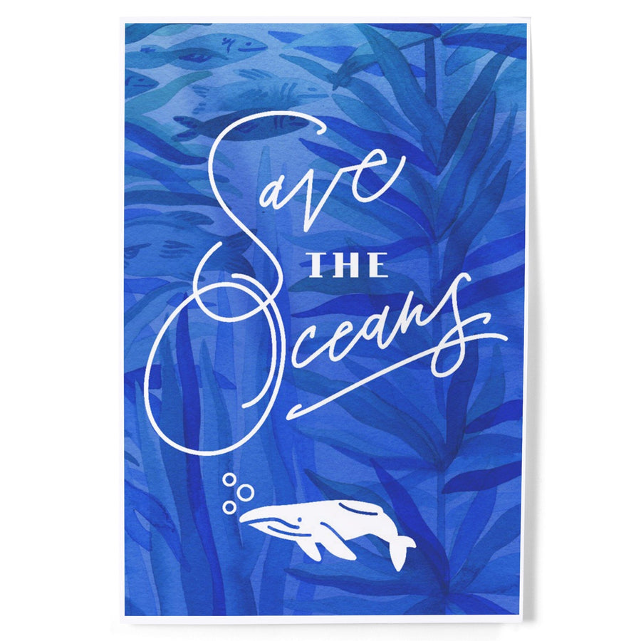 Preserve Our Planet Collection, Whale, Save The Oceans, Art & Giclee Prints Art Lantern Press 