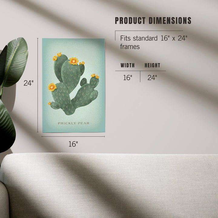 Prickly Pear with Yellow Flowers, Vintage Flora, Art & Giclee Prints Art Lantern Press 