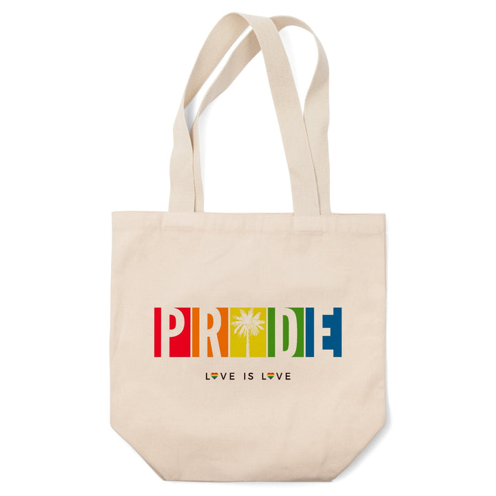 PRIDE, Color Block Design, Icon Boxes and Tree, Tote Bag Totes Lantern Press 