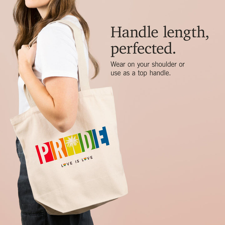 PRIDE, Color Block Design, Icon Boxes and Tree, Tote Bag Totes Lantern Press 