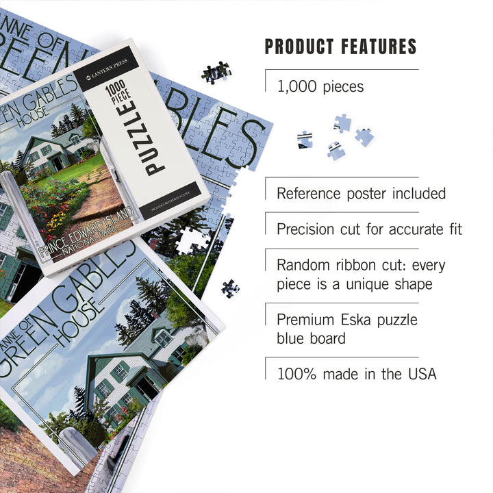 Prince Edward Island, Green Gables House and Gardens, Jigsaw Puzzle Puzzle Lantern Press 