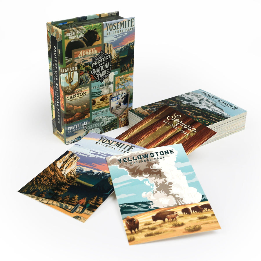 Protect Our National Parks, 63 Postcard Box Set with Unique Cards Collections Lantern Press 