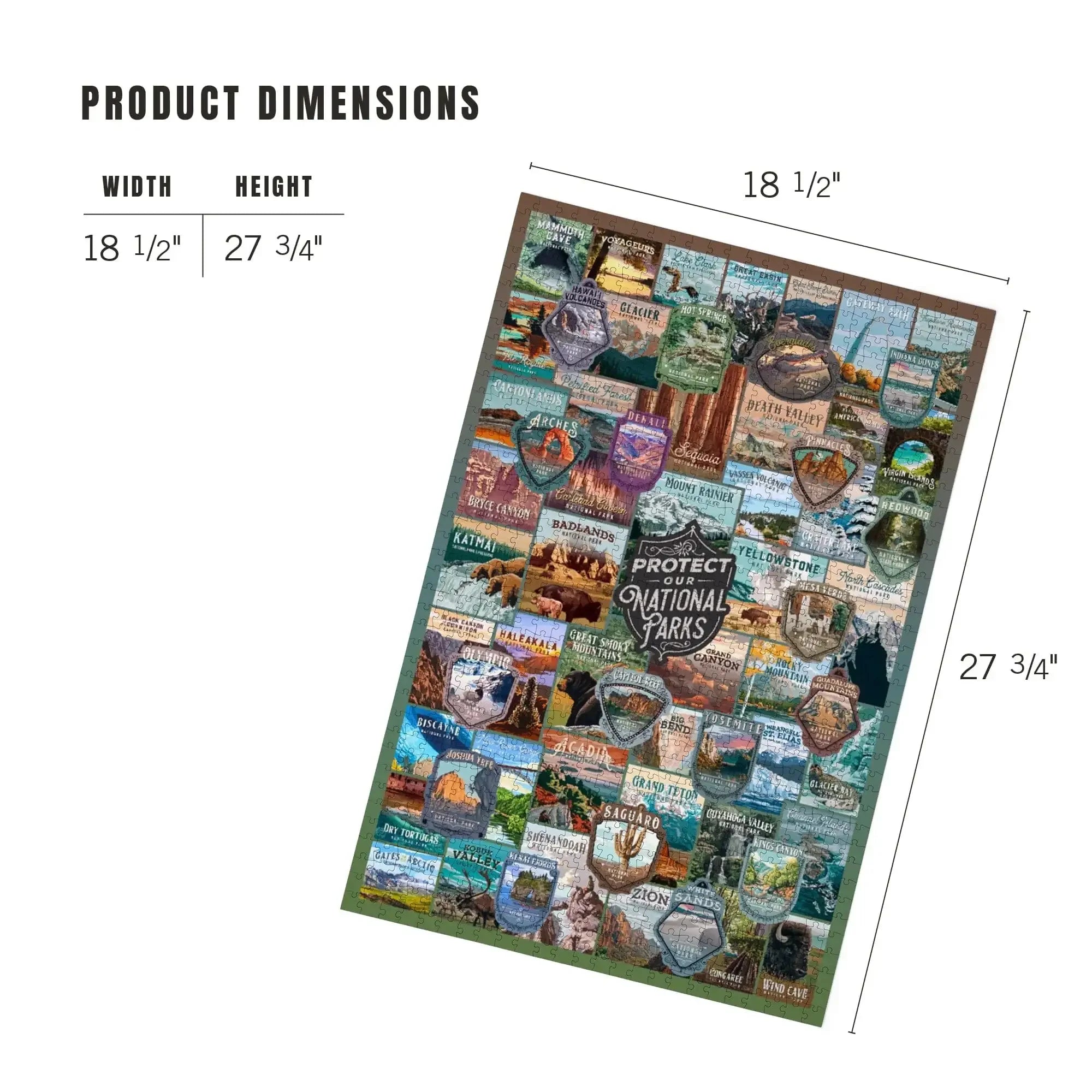 【むーら✩】 Protect our National Parks Collection, Collage, 1000 piece jigsaw
