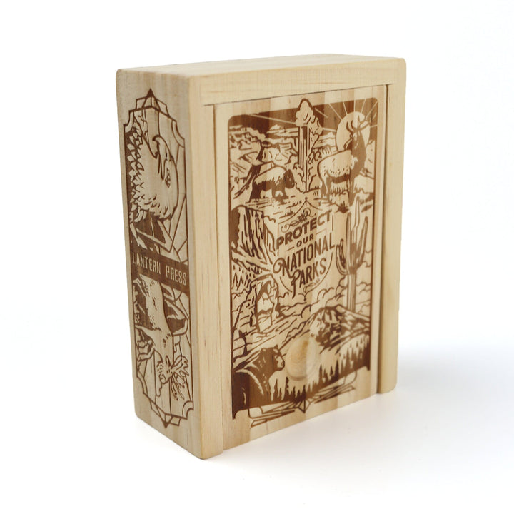 Protect Our National Parks, Premium Playing Cards in Wooden Box Collections Lantern Press 