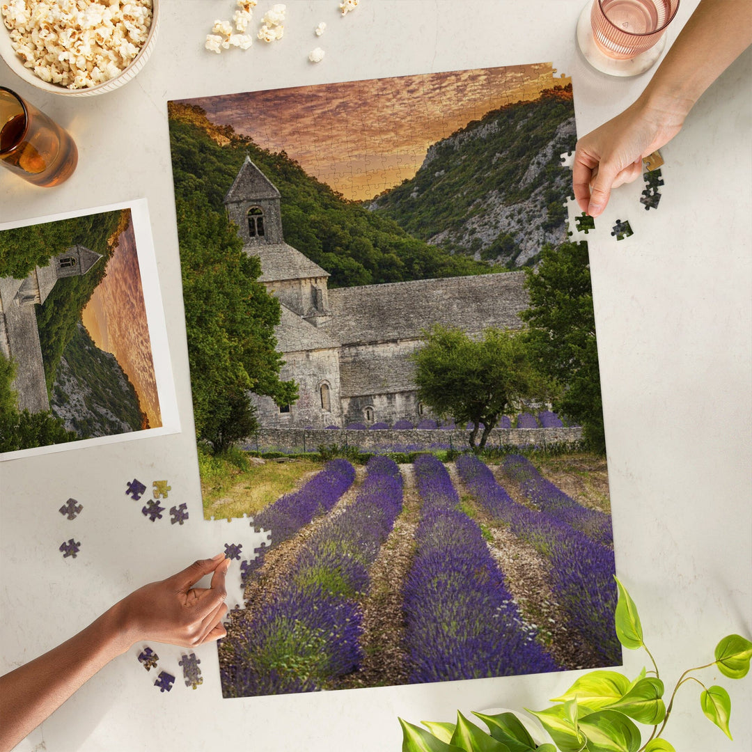 Provence, France, Lavender Fields, Jigsaw Puzzle Puzzle Lantern Press 