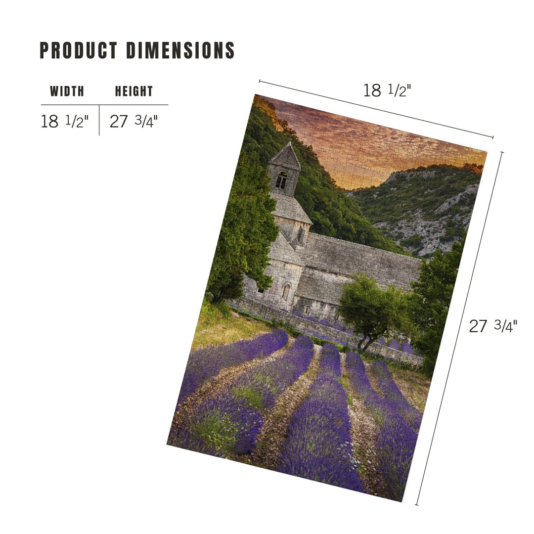 Provence, France, Lavender Fields, Jigsaw Puzzle Puzzle Lantern Press 