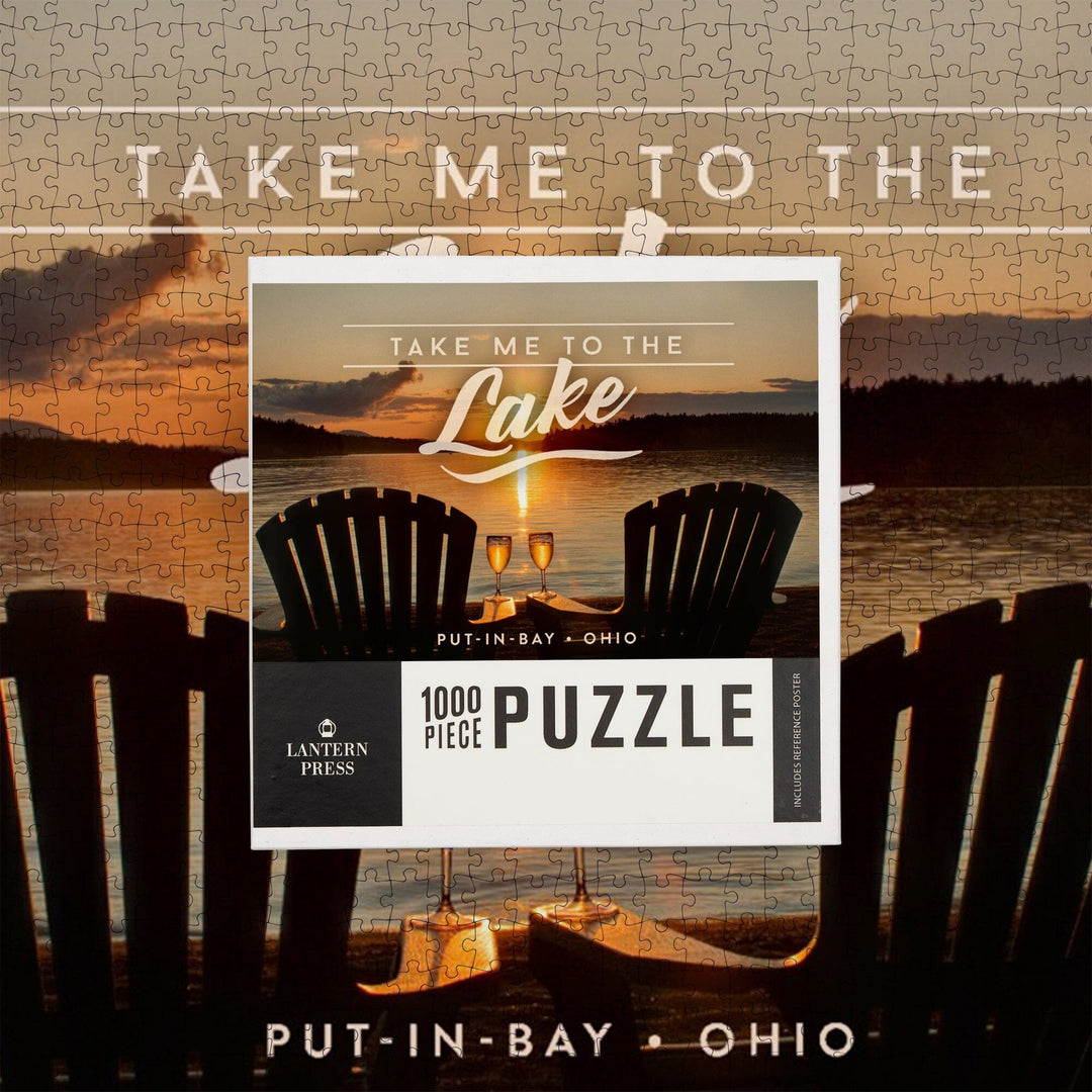 Put-in-Bay, Ohio, Take Me to the Lake, Sunset View, Jigsaw Puzzle Puzzle Lantern Press 