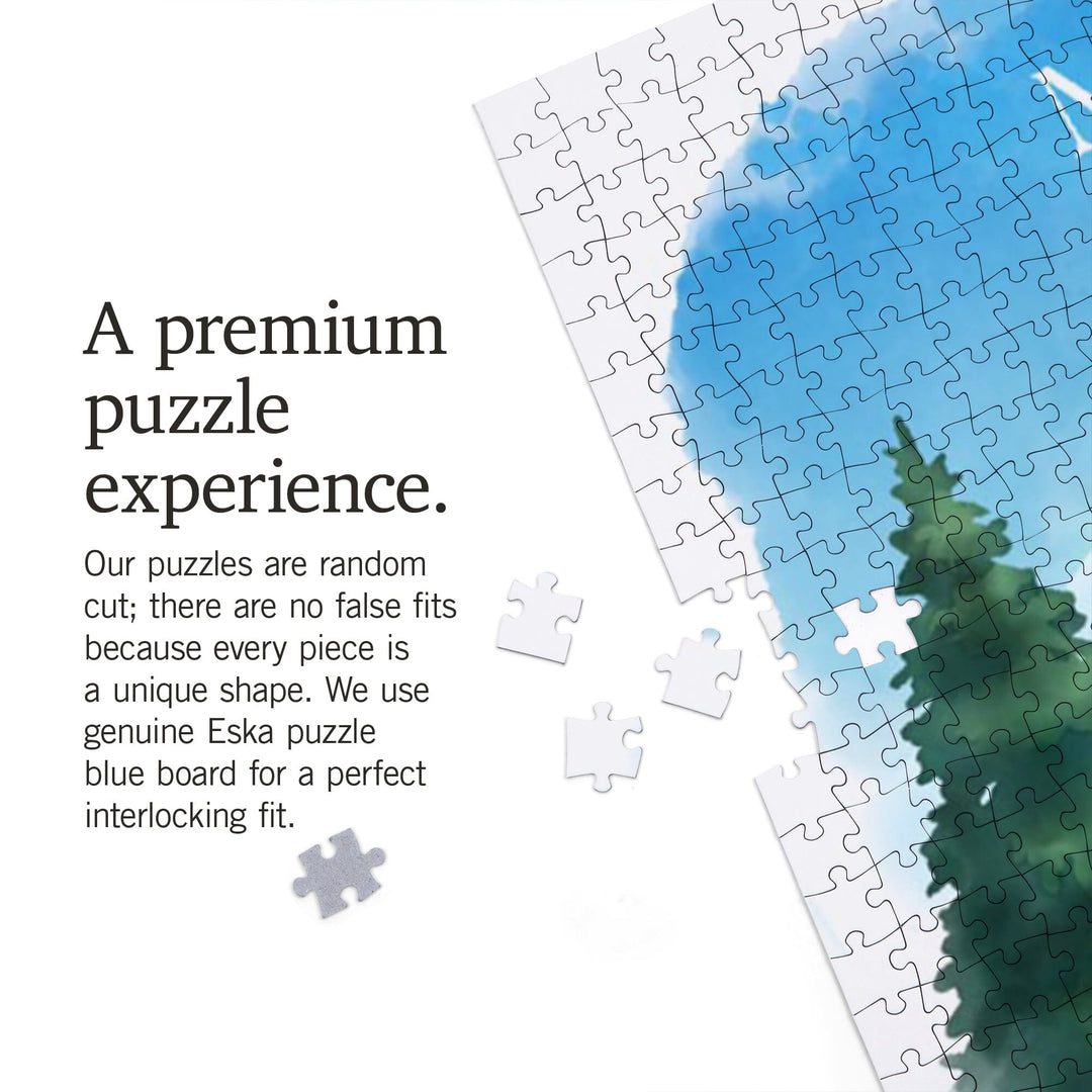 Rainier National Park, Washington, Botanical Rainier, Jigsaw Puzzle Puzzle Lantern Press 
