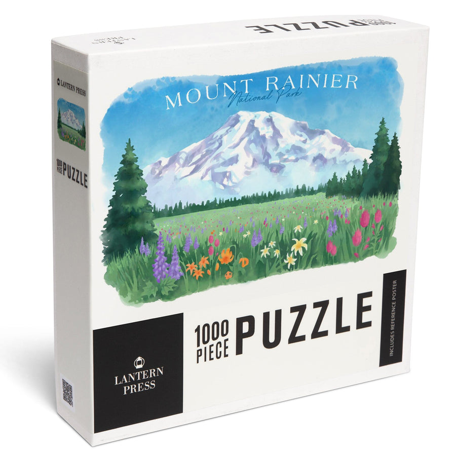 Rainier National Park, Washington, Botanical Rainier, Jigsaw Puzzle Puzzle Lantern Press 