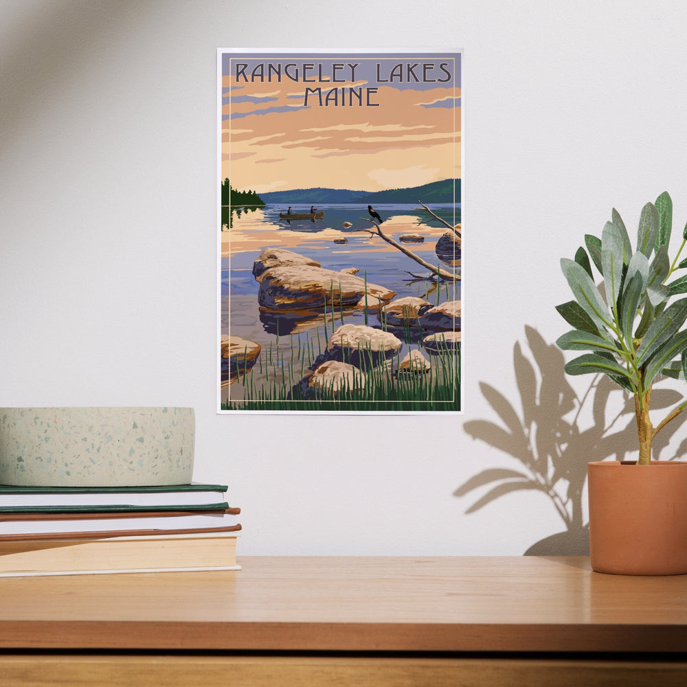 Rangeley Lakes, Maine, Lake Sunrise Scene, Art & Giclee Prints Art Lantern Press 