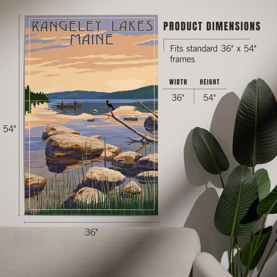Rangeley Lakes, Maine, Lake Sunrise Scene, Art & Giclee Prints Art Lantern Press 