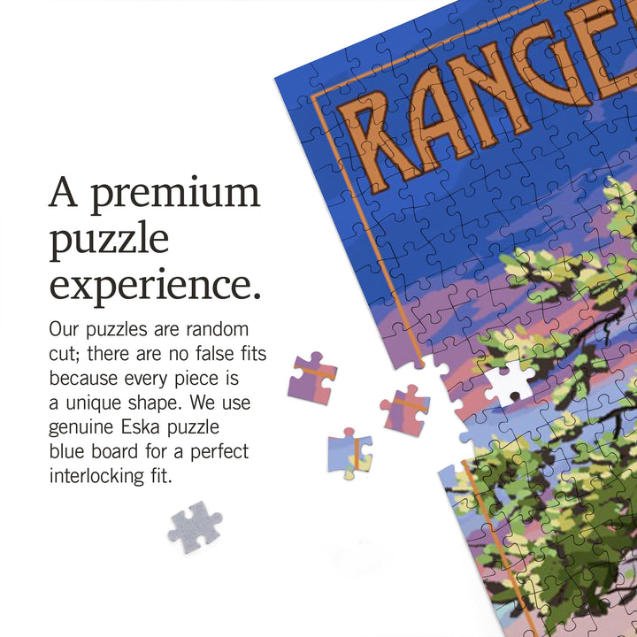 Rangeley, Maine, Summer Lake Sunset Scene, Jigsaw Puzzle Puzzle Lantern Press 