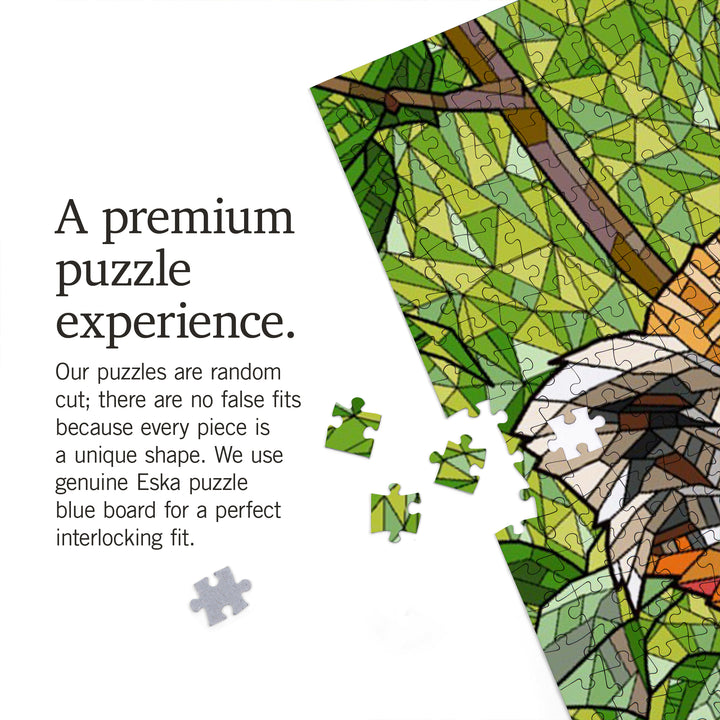 Red Panda, Mosaic, Jigsaw Puzzle Puzzle Lantern Press 