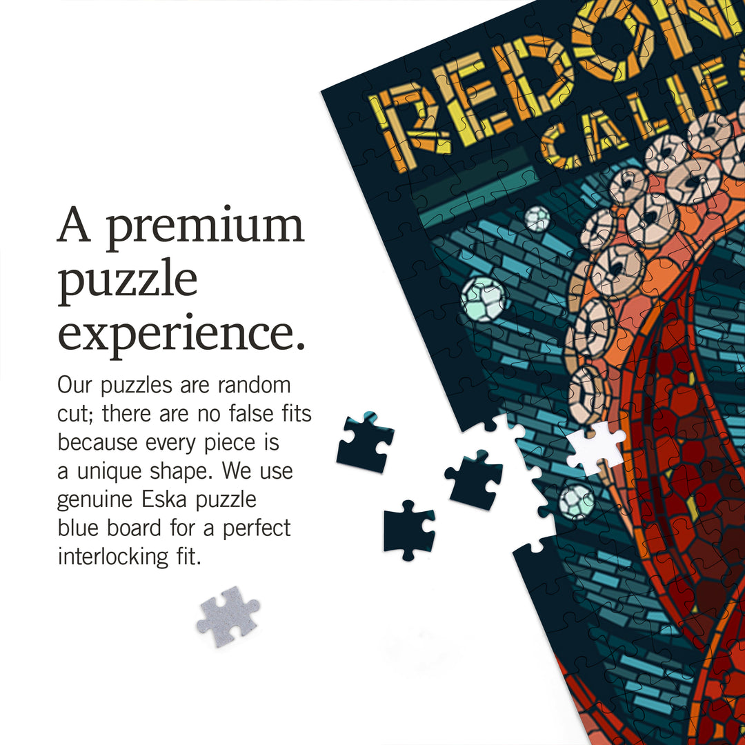Redondo Beach, California, Octopus Mosaic, Jigsaw Puzzle Puzzle Lantern Press 