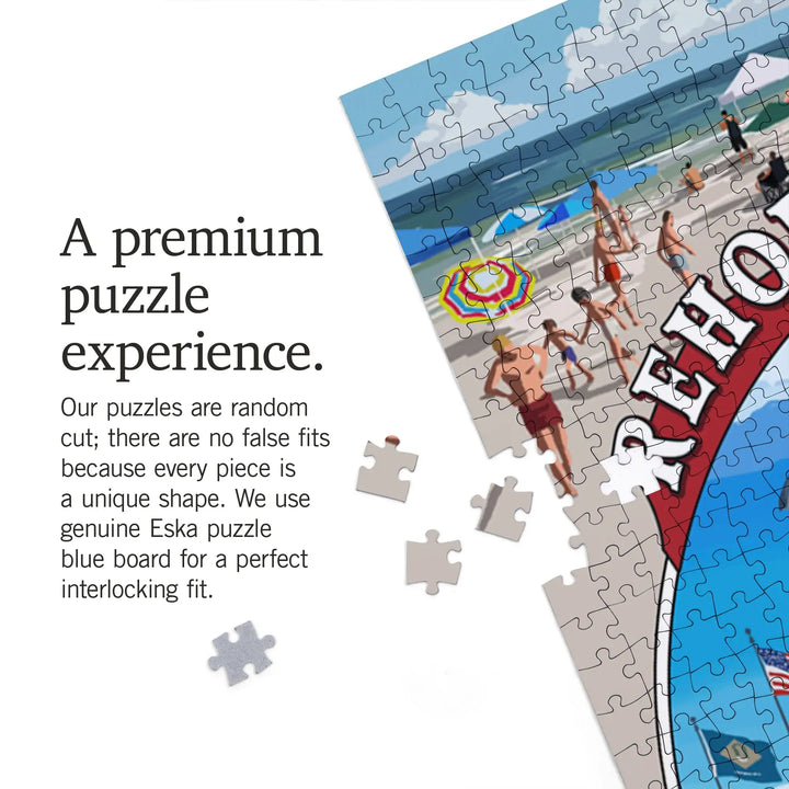 Rehoboth Beach, Delaware, Pavillion Montage, Jigsaw Puzzle Puzzle Lantern Press 