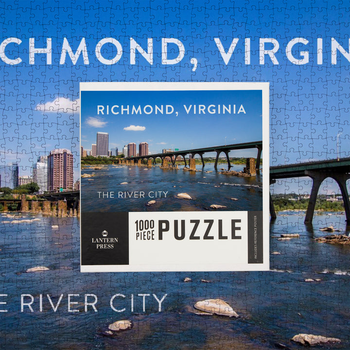 Richmond, Virginia, The River City, Photography, Jigsaw Puzzle Puzzle Lantern Press 