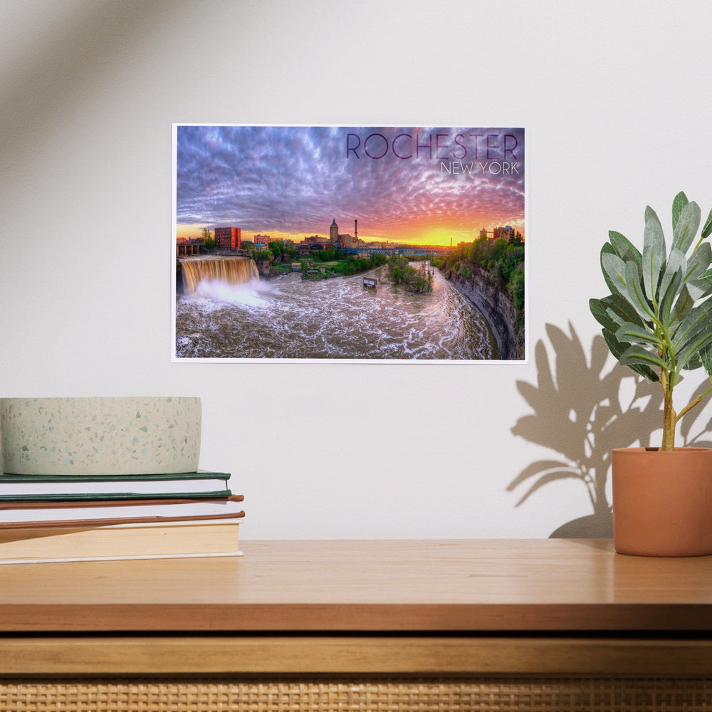 Rochester, New York, Falls View, Art & Giclee Prints Art Lantern Press 