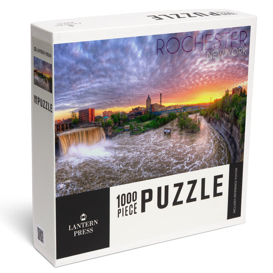Rochester, New York, Falls View, Jigsaw Puzzle Puzzle Lantern Press 