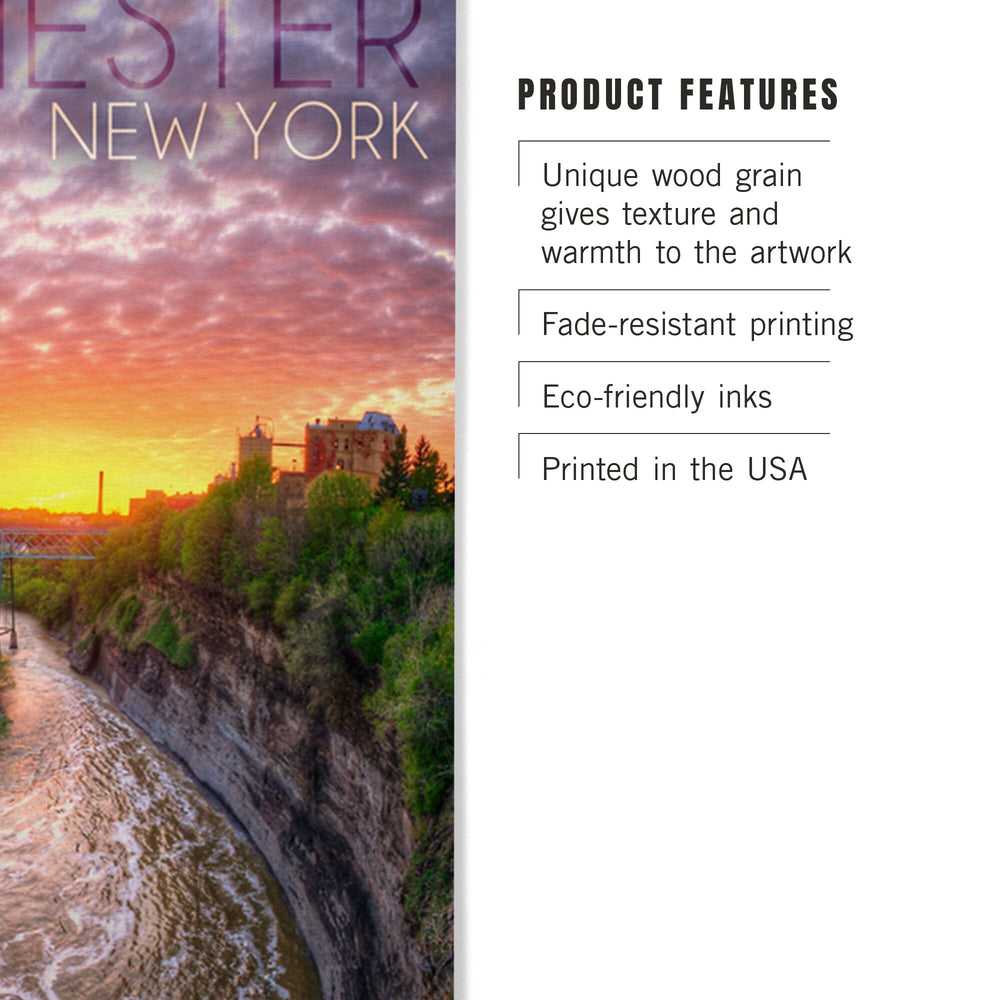 Rochester, New York, Falls View, Lantern Press Photography, Wood Signs and Postcards Wood Lantern Press 