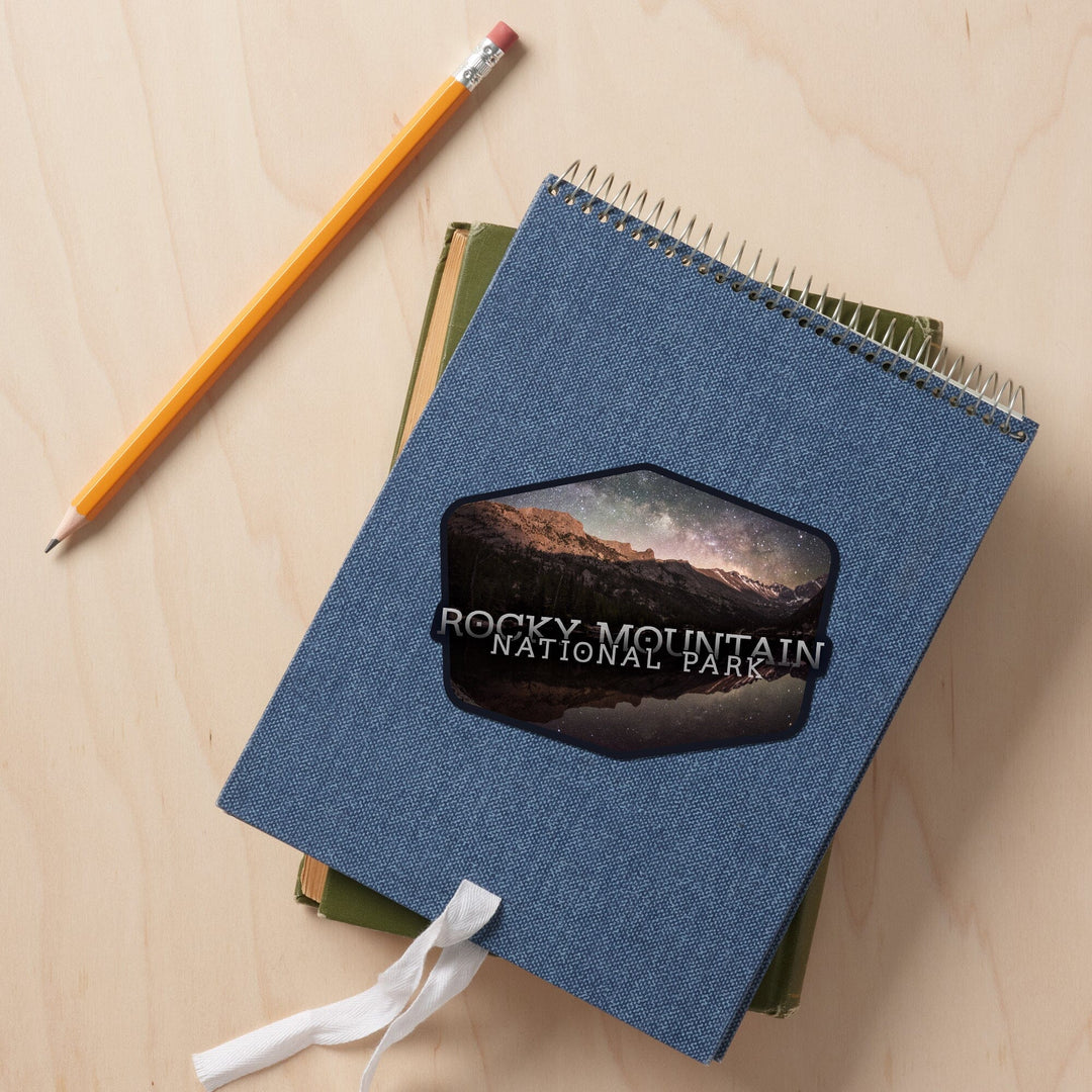Rocky Mountain National Park, Colorado, Contour, Vinyl Sticker Sticker Lantern Press 