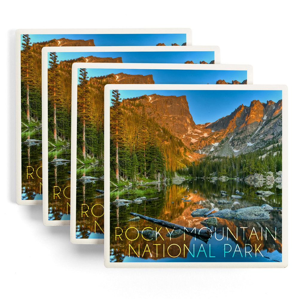 Rocky Mountain National Park, Colorado, Dream Lake Day, Coasters Coasters Lantern Press 