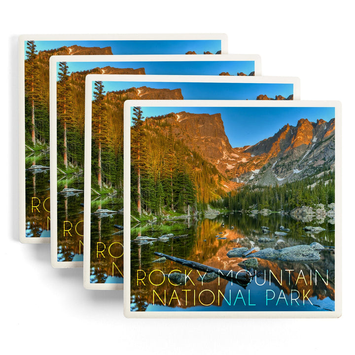 Rocky Mountain National Park, Colorado, Dream Lake Day, Coasters Coasters Lantern Press 