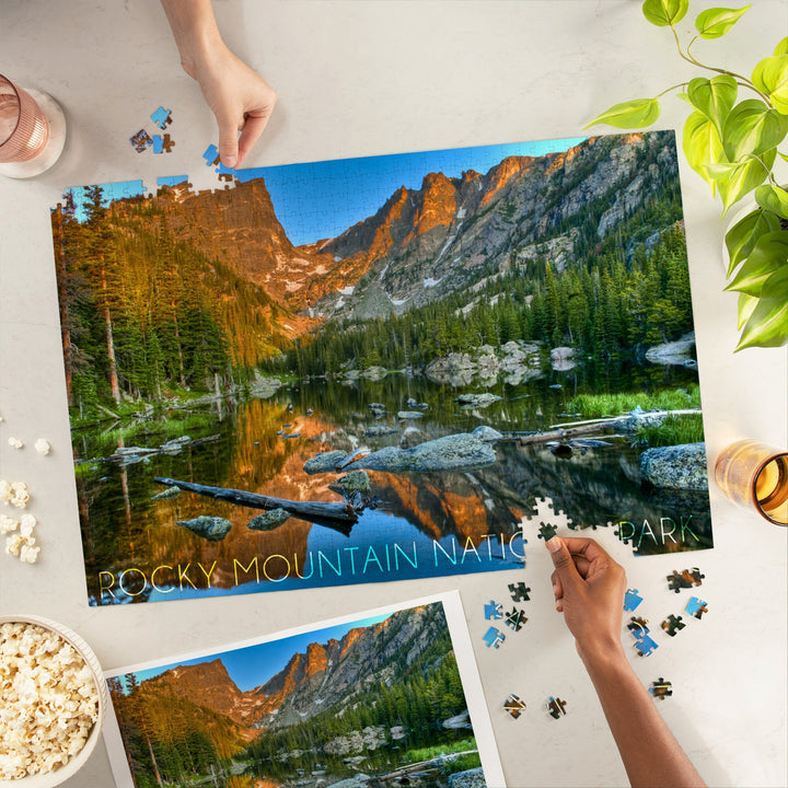 Rocky Mountain National Park, Colorado, Dream Lake Day, Jigsaw Puzzle Puzzle Lantern Press 