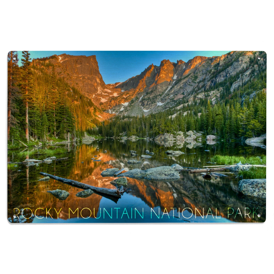 Rocky Mountain National Park, Colorado, Dream Lake Day, Lantern Press Photography, Wood Signs and Postcards Wood Lantern Press 