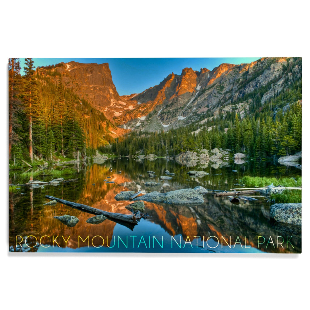 Rocky Mountain National Park, Colorado, Dream Lake Day, Lantern Press Photography, Wood Signs and Postcards Wood Lantern Press 