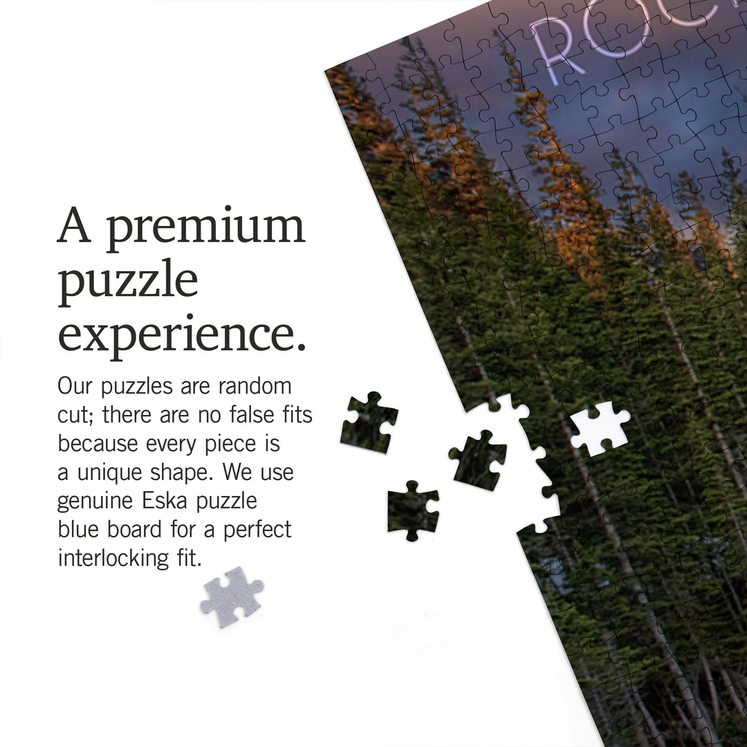 Rocky Mountain National Park, Colorado, Dream Lake Sunset, Jigsaw Puzzle Puzzle Lantern Press 