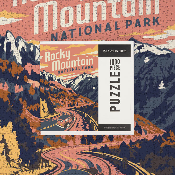 Rocky Mountain National Park, Colorado, Explorer Series, Jigsaw Puzzle Puzzle Lantern Press 