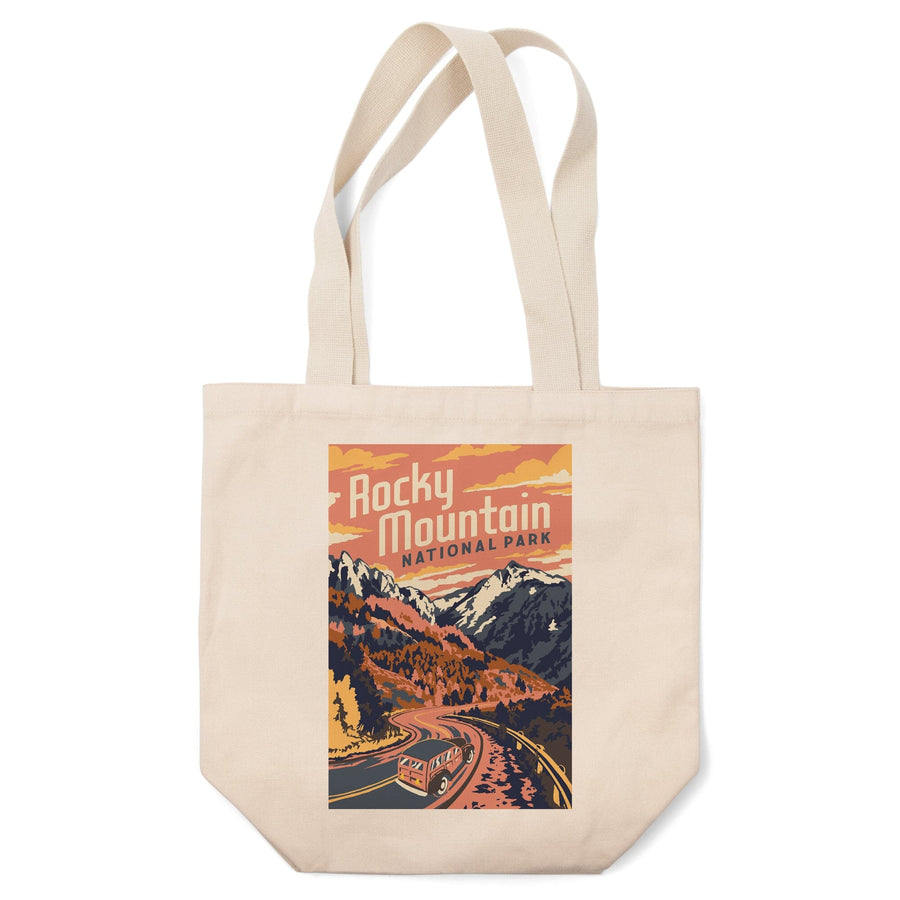 Rocky Mountain National Park, Colorado, Explorer Series, Lantern Press Artwork, Tote Bag Totes Lantern Press 