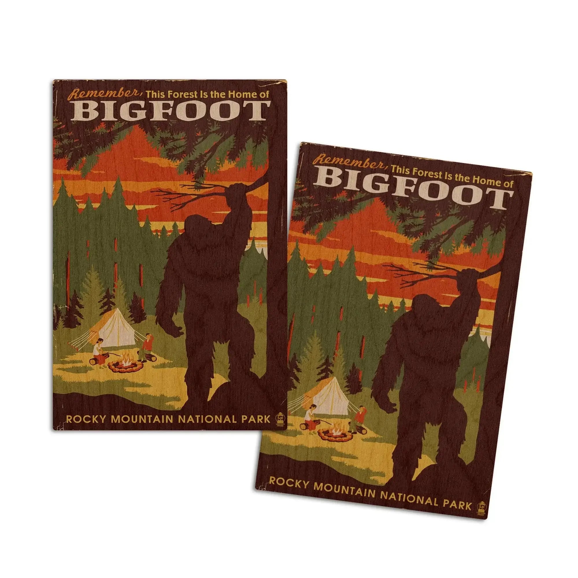 Rocky Mountain National Park, Colorado, Home of Bigfoot, Lantern Press