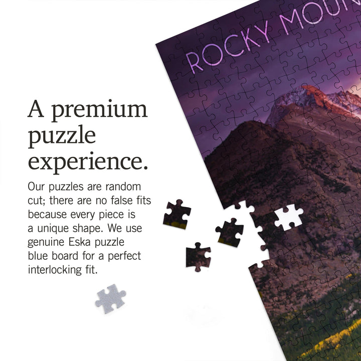 Rocky Mountain National Park, Colorado, Jigsaw Puzzle Puzzle Lantern Press 