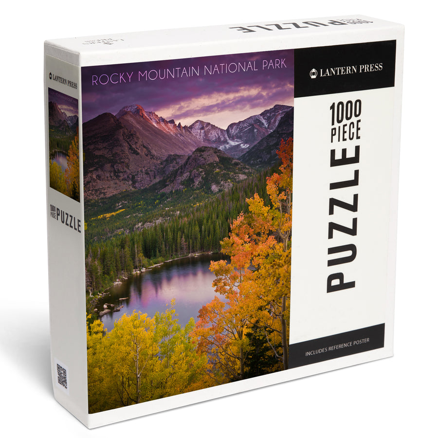 Rocky Mountain National Park, Colorado, Lake and Mountain, Jigsaw Puzzle Puzzle Lantern Press 