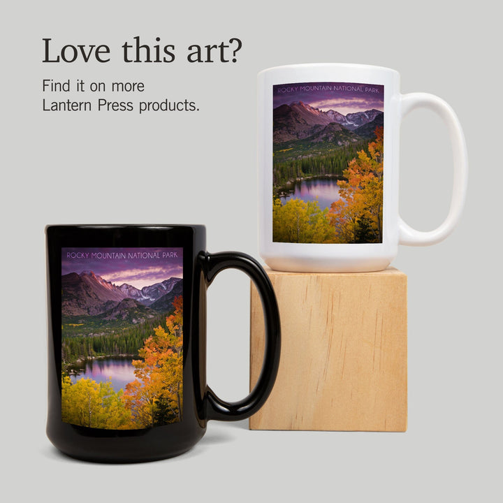Rocky Mountain National Park, Colorado, Lantern Press Artwork, Ceramic Mug Mugs Lantern Press 