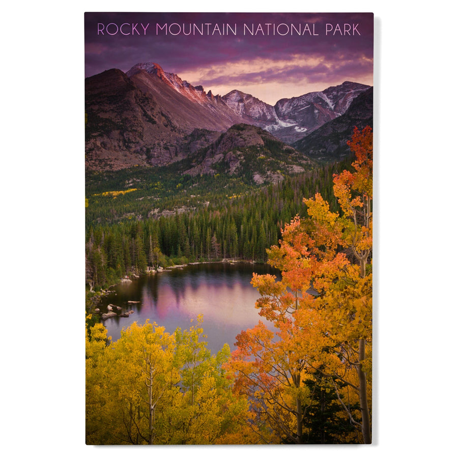 Rocky Mountain National Park, Colorado, Lantern Press Artwork, Wood Signs and Postcards Wood Lantern Press 