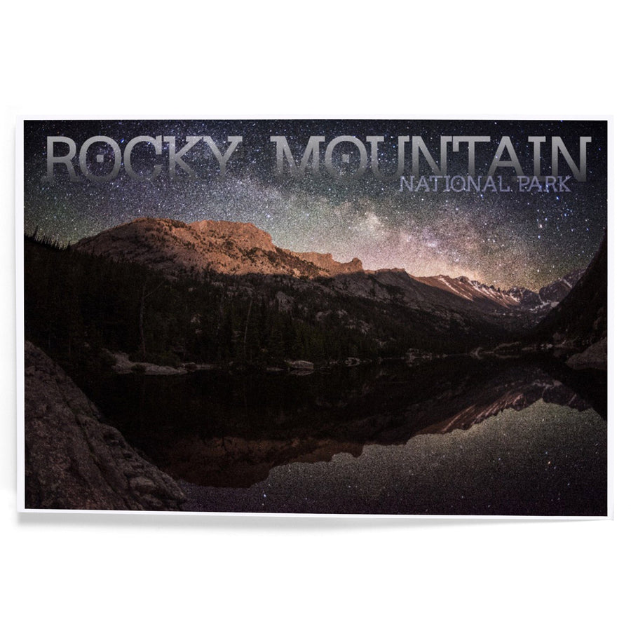 Rocky Mountain National Park, Colorado, Longs Peak and Milky Way, Art & Giclee Prints Art Lantern Press 