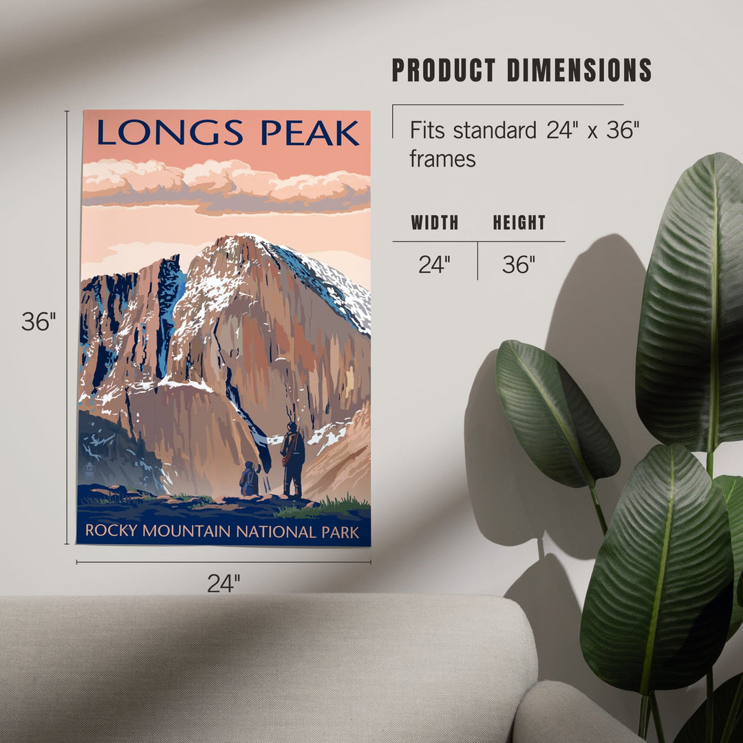 Rocky Mountain National Park, Colorado, Longs Peak, Art & Giclee Prints Art Lantern Press 
